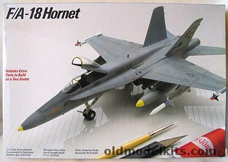 Testors 1/72 TF-18A or F/A-18 Hornet, 628 plastic model kit